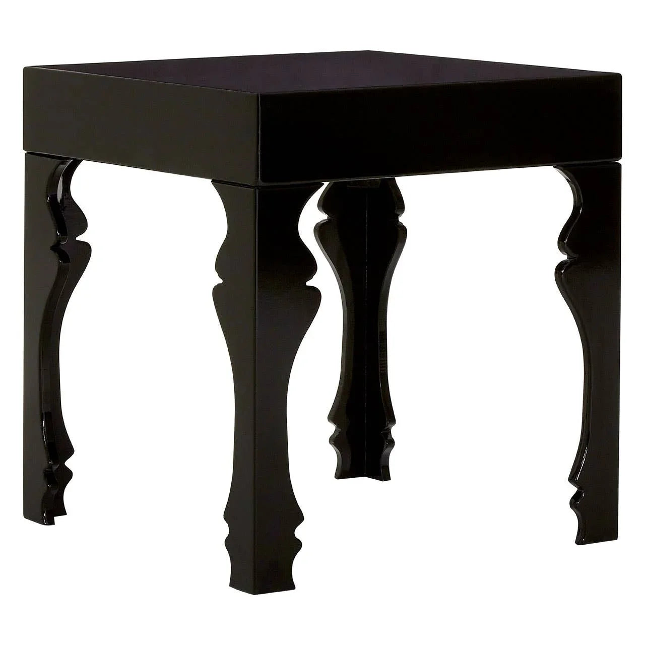 Elegant Black Glossy Side Table