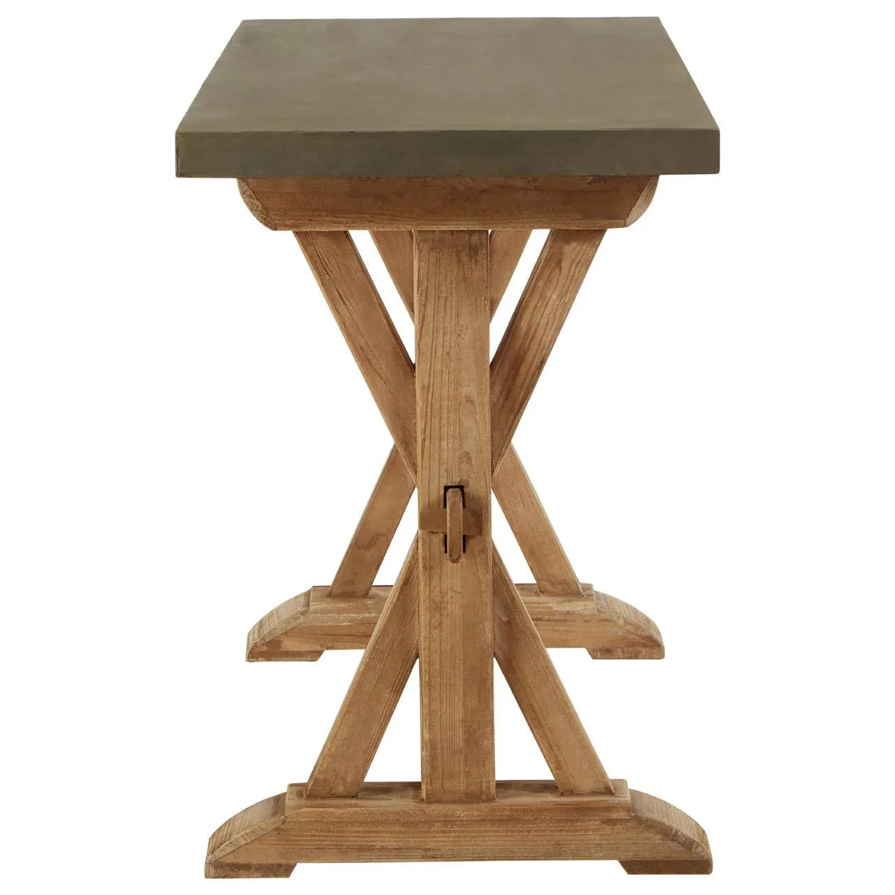 Rustic Grey Wooden Console Table