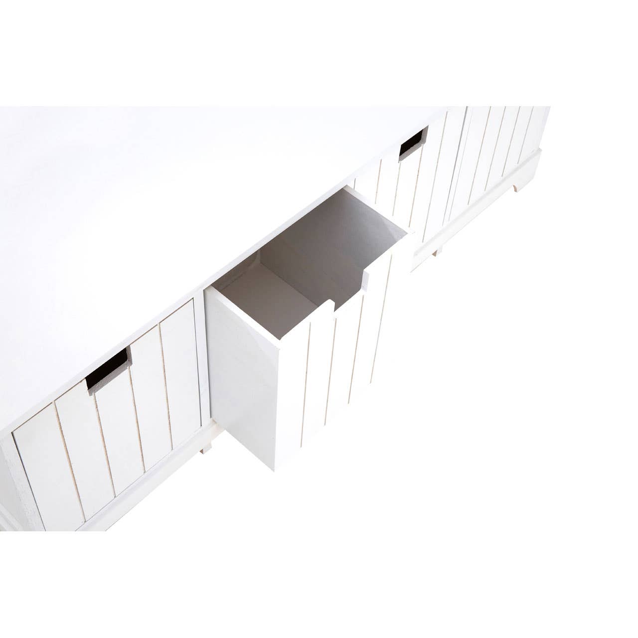 Coastal White Drawer Bench