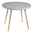 Grey Wood Round Side Table