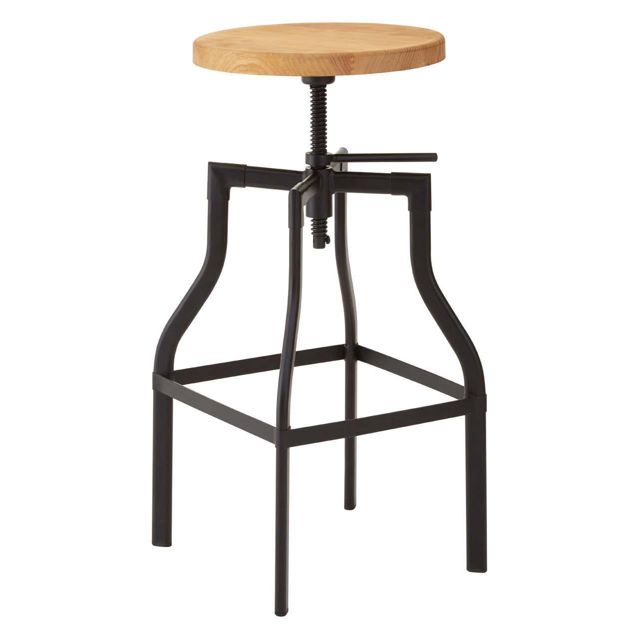 Adjustable Metal Bar Stool