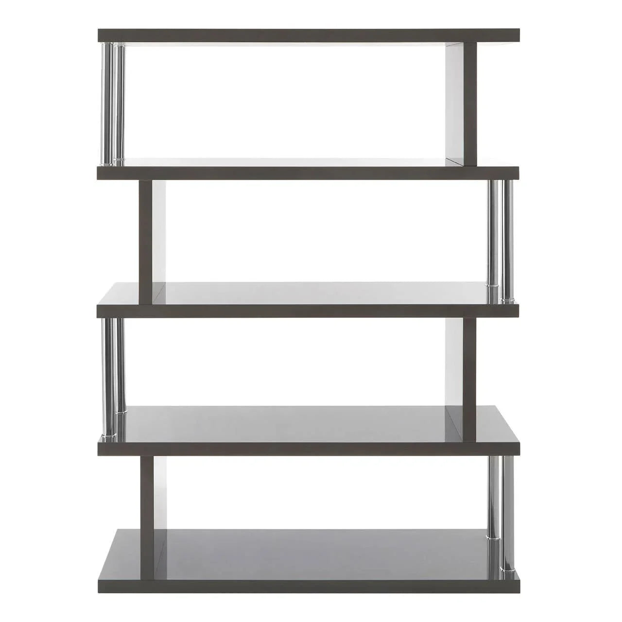 Glossy Grey Maze Shelf