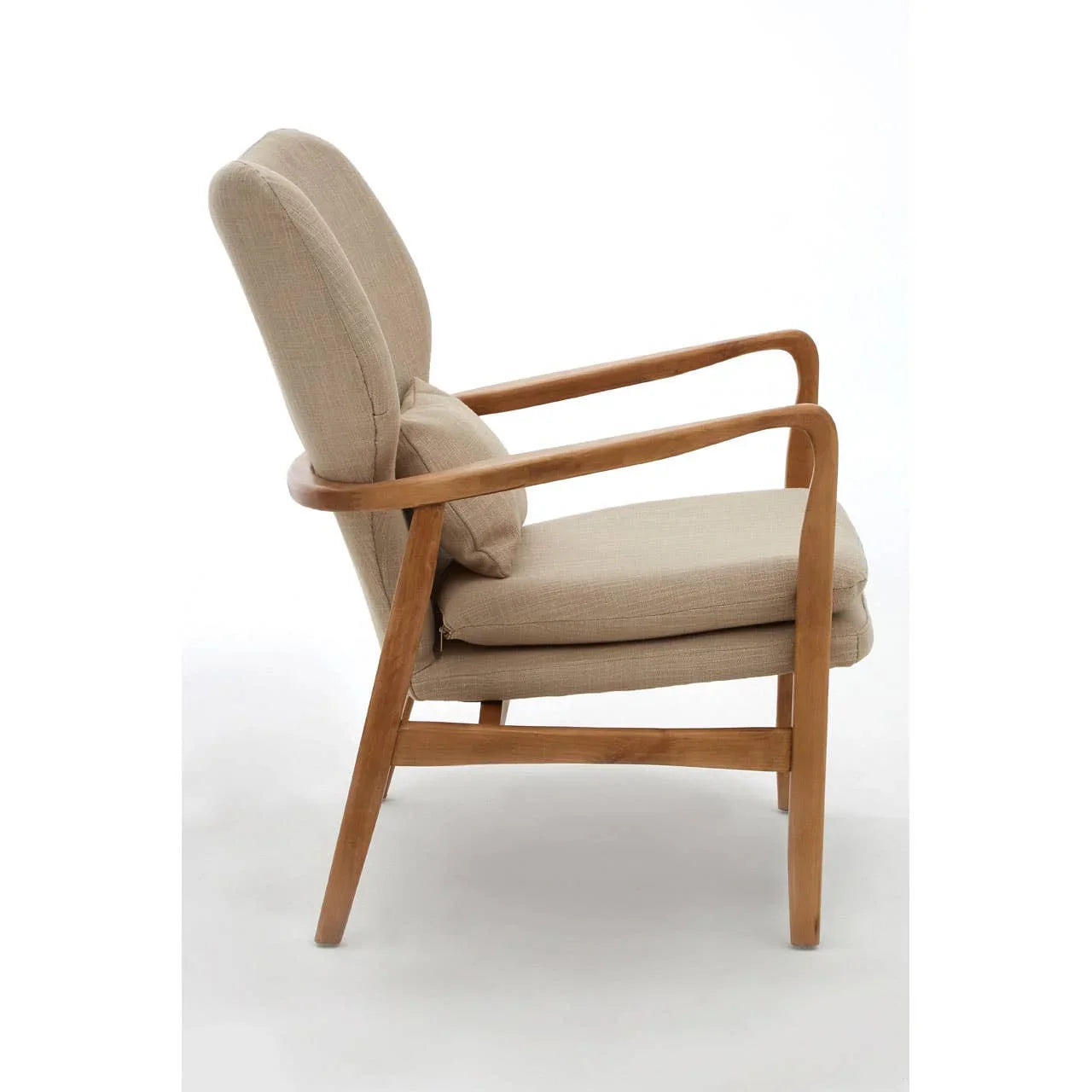 Beige Birch Lounge Chair