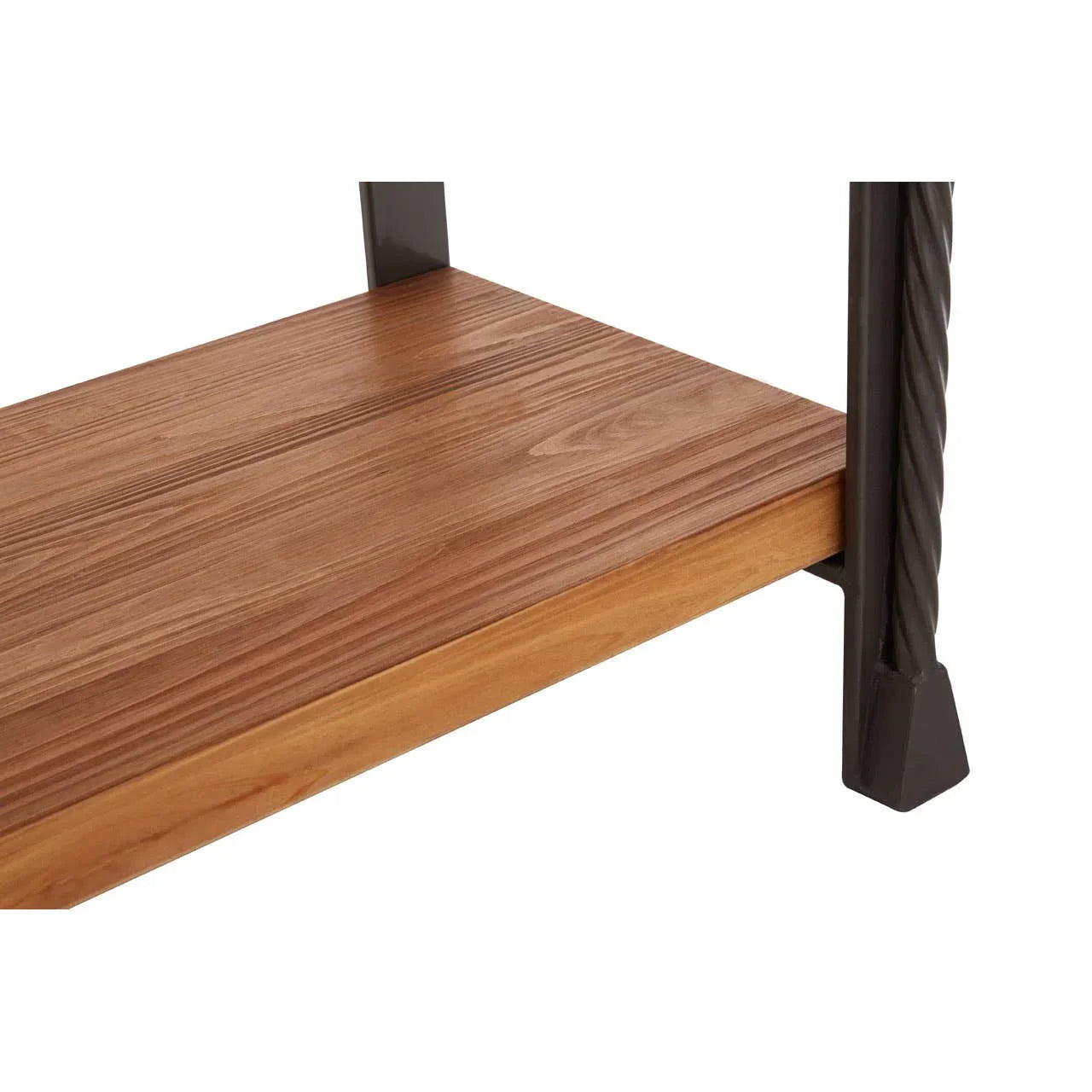 Rustic Wood & Metal Shelf