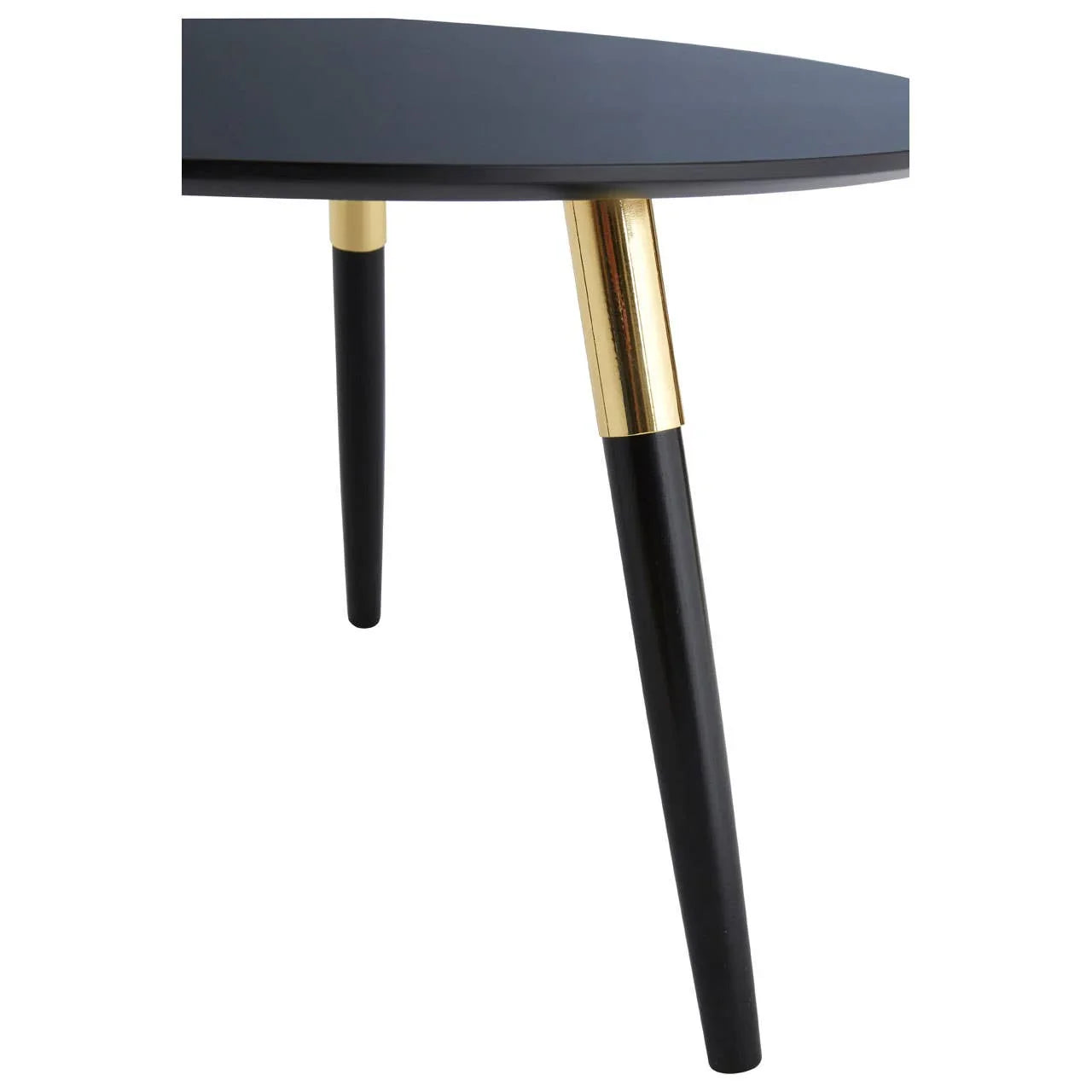 Golden Black Coffee Table Set