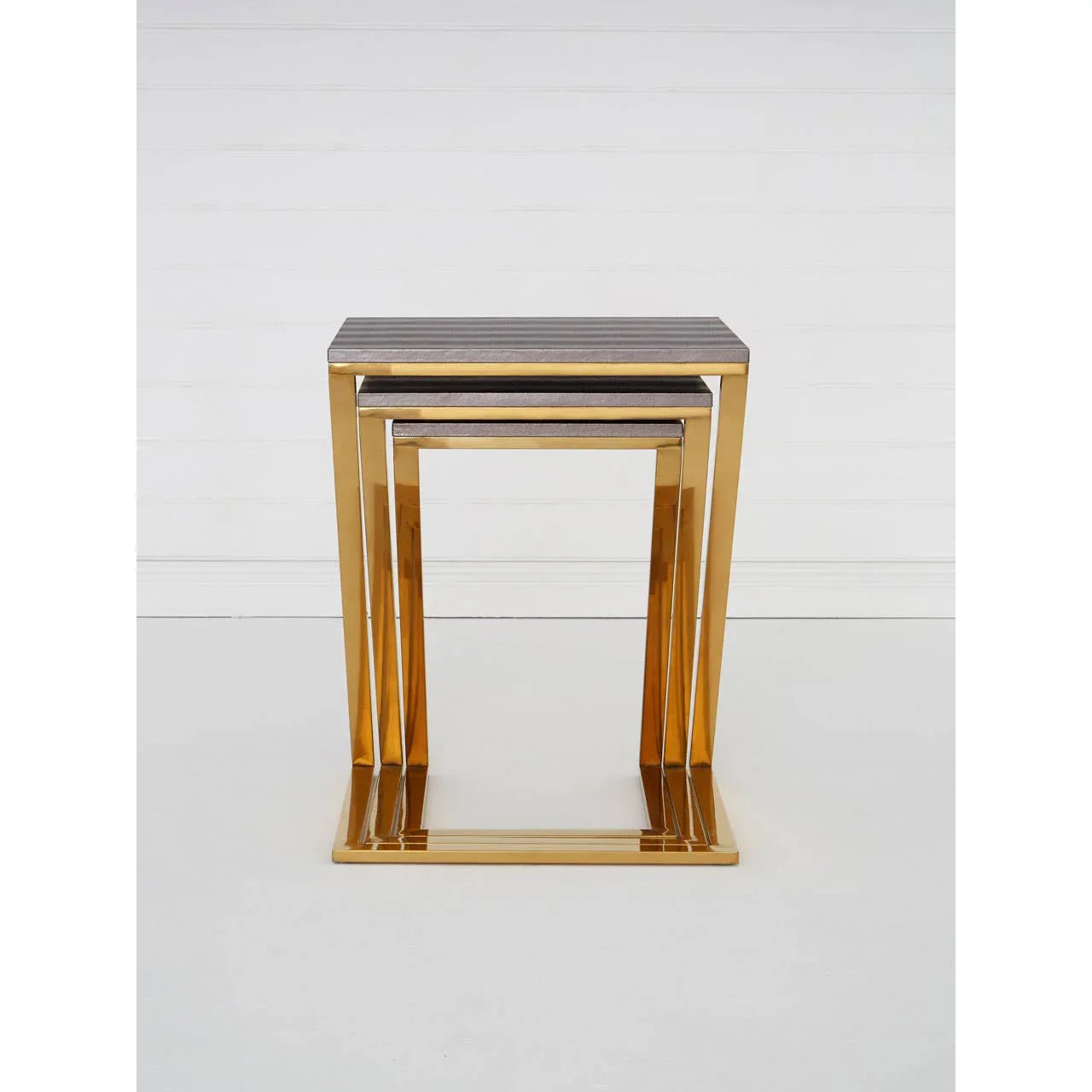 Luxe Snake Skin Nest Tables