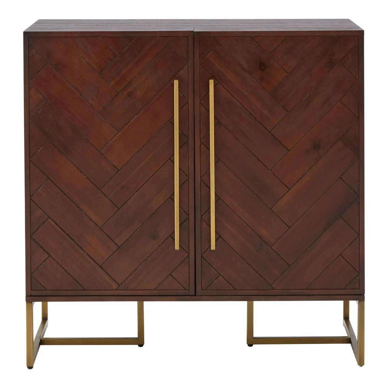 Luxe Herringbone Drinks Cabinet