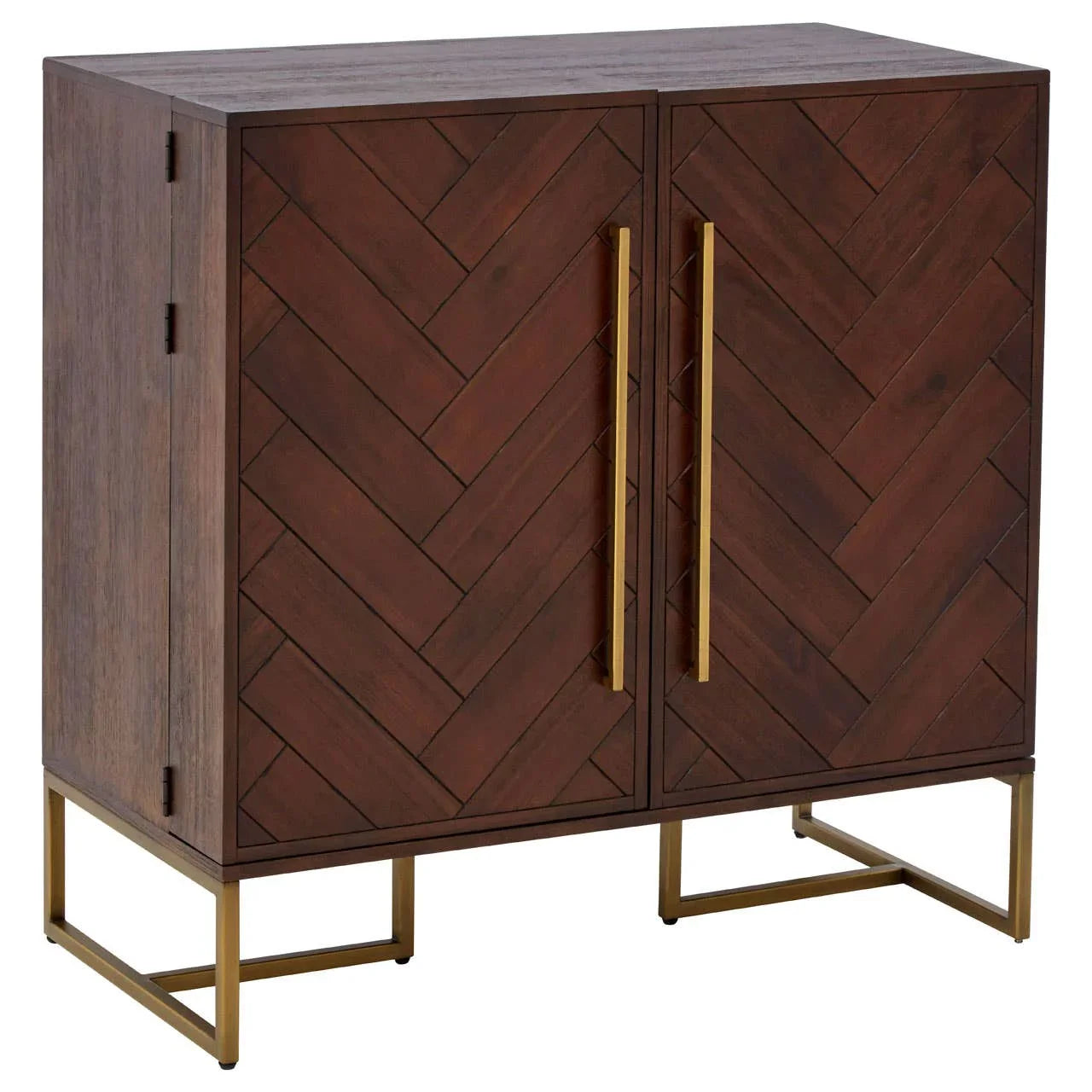 Luxe Herringbone Drinks Cabinet