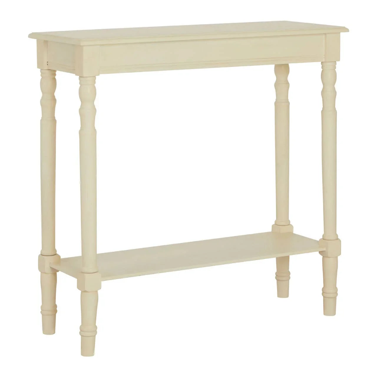Antique White Wood Console Enhance
