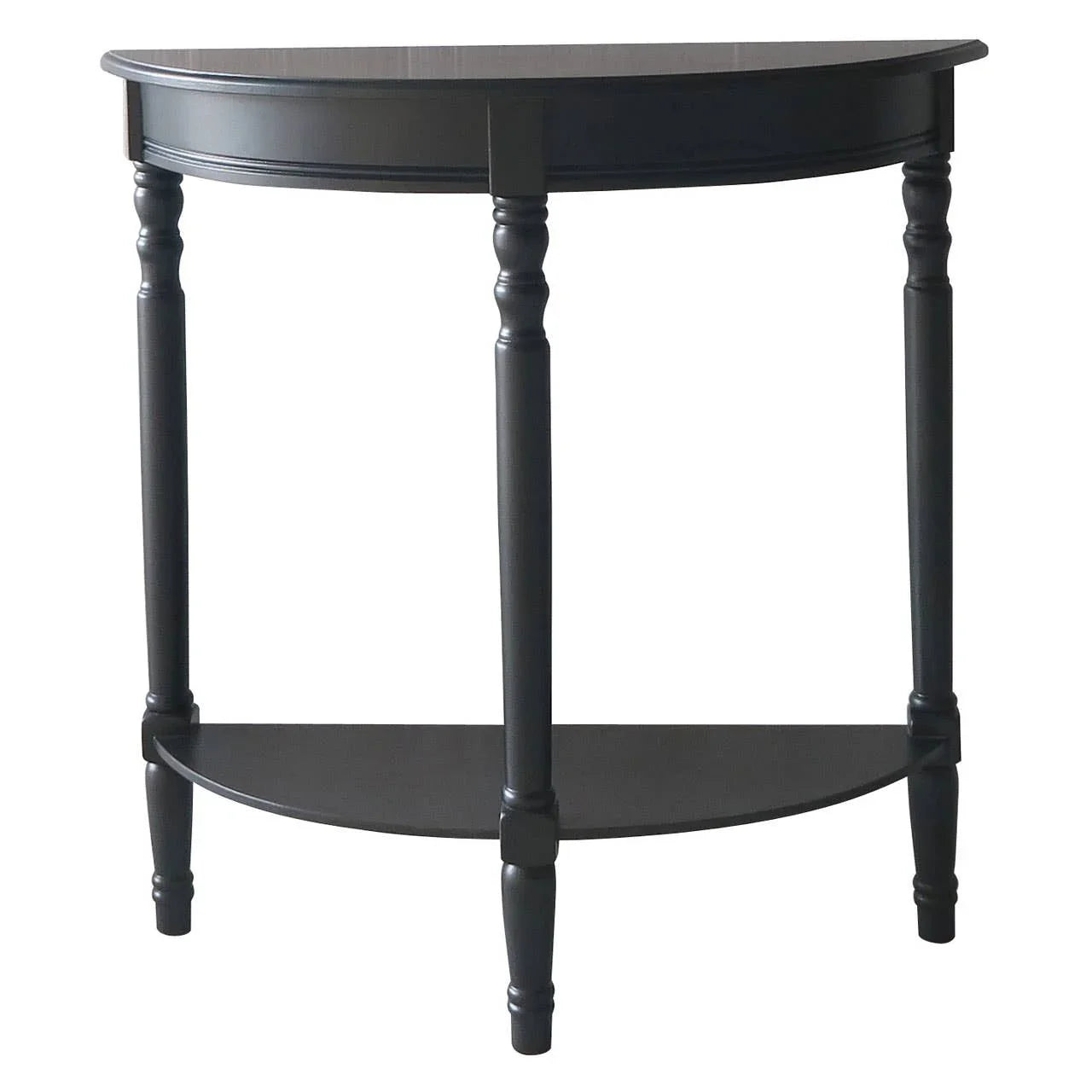 Half Moon Black Console Table