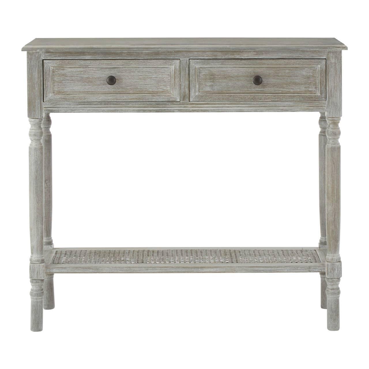 Rustic Grey Pine Console Table