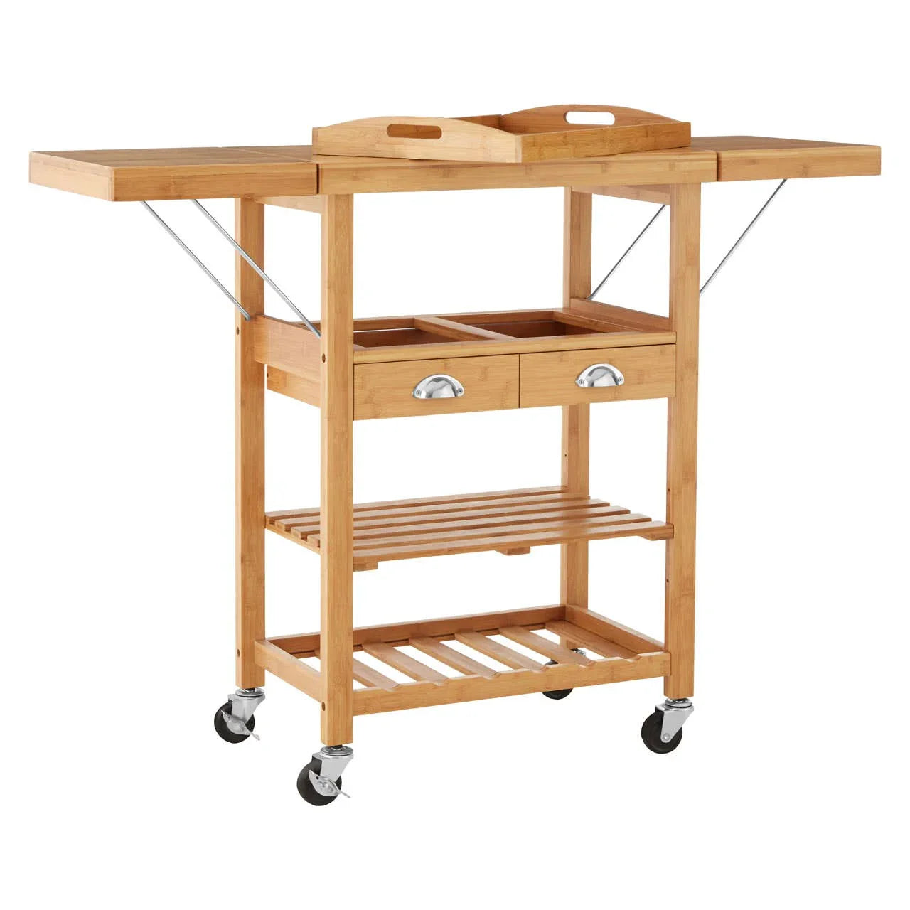 Bamboo Kitchen Trolley
