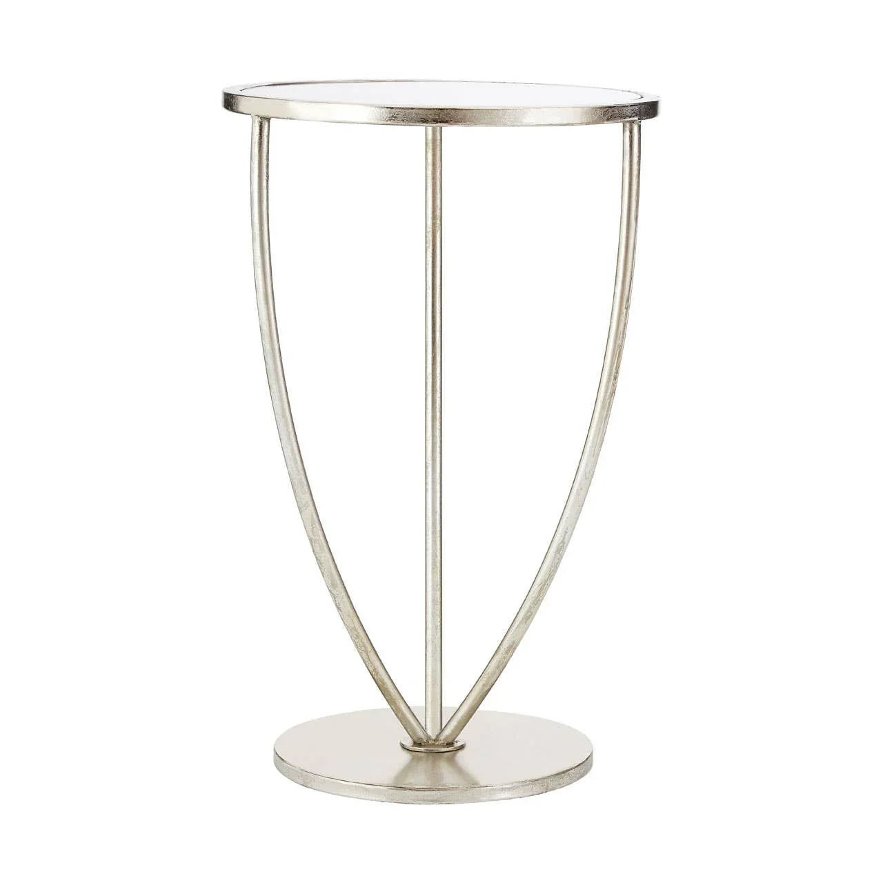 Mirrored Silver Side Table
