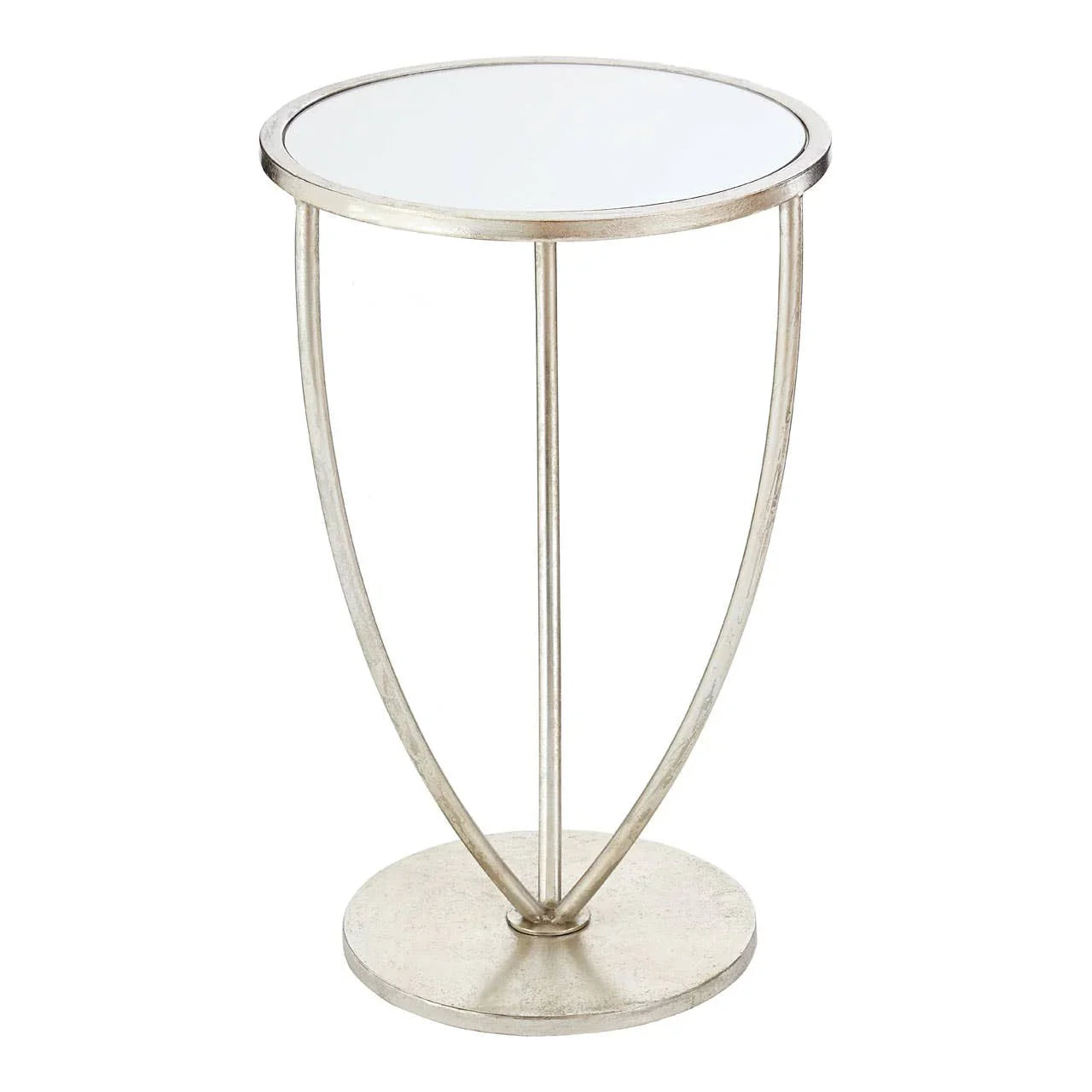 Mirrored Silver Side Table