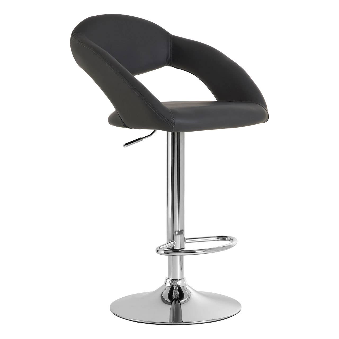 Luxe Chrome Bar Chair