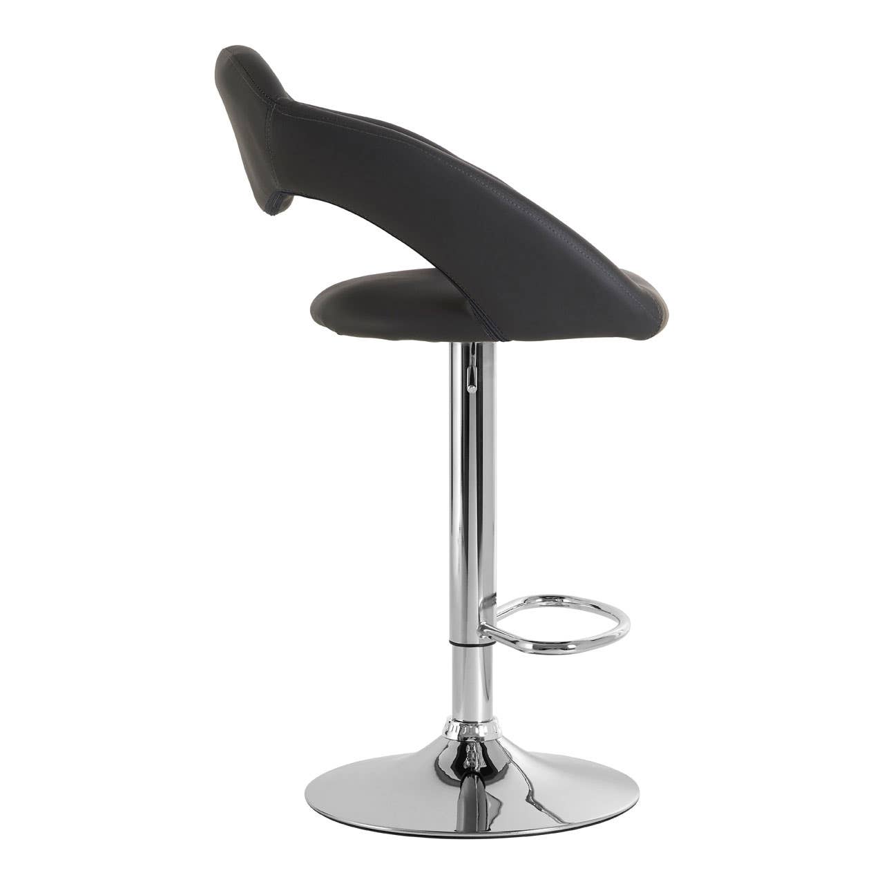 Luxe Chrome Bar Chair
