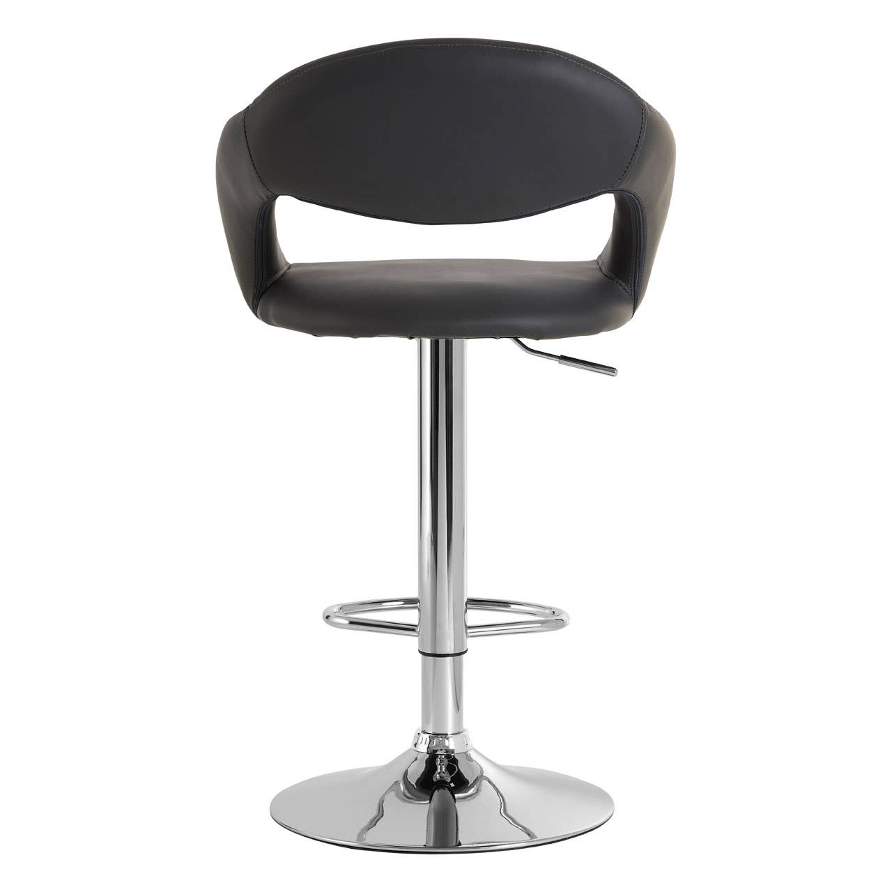 Luxe Chrome Bar Chair