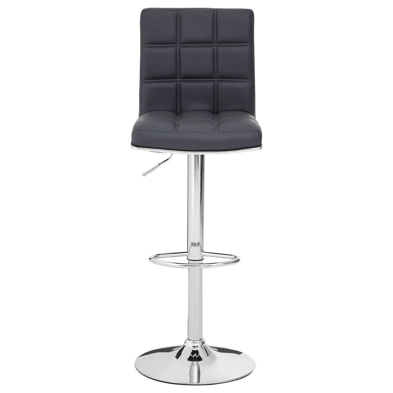 Sleek Grey Bar Chair
