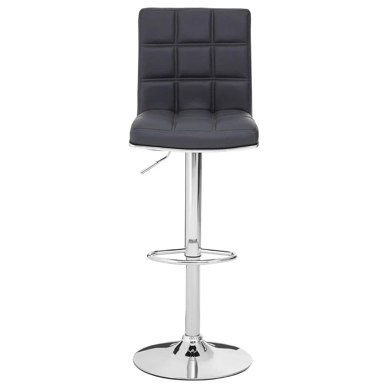 Sleek Grey Bar Chair
