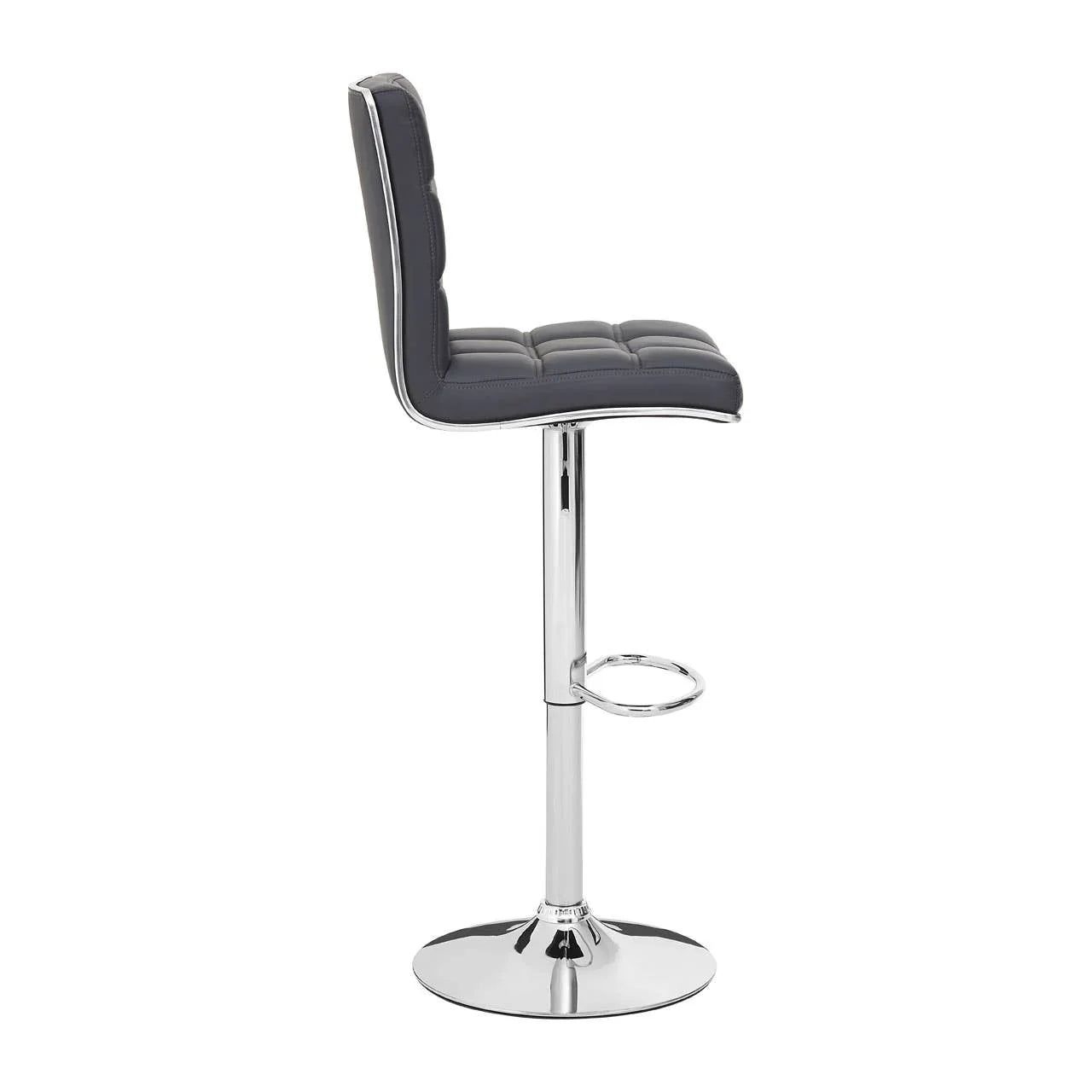 Sleek Grey Bar Chair
