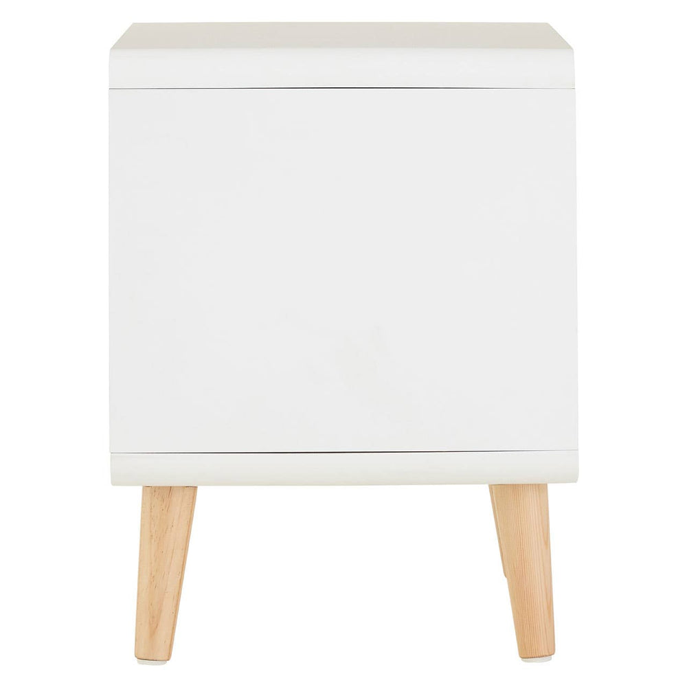 Golden Pine Bedside Storage