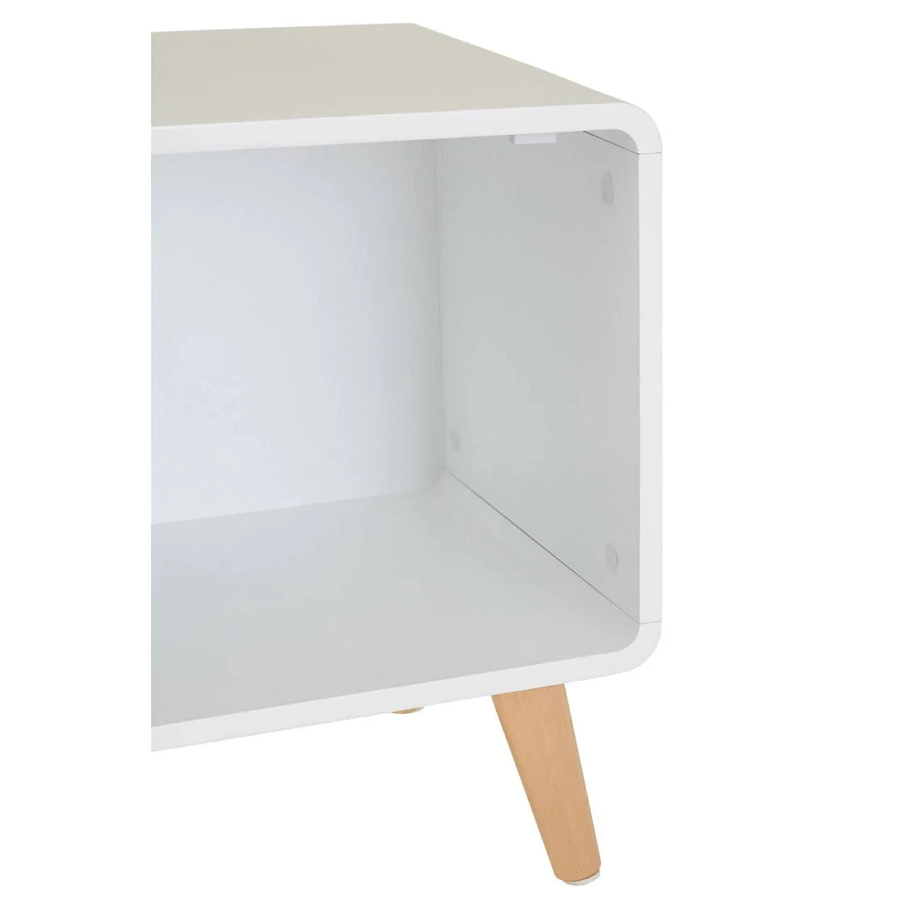 Golden Pine Bedside Storage