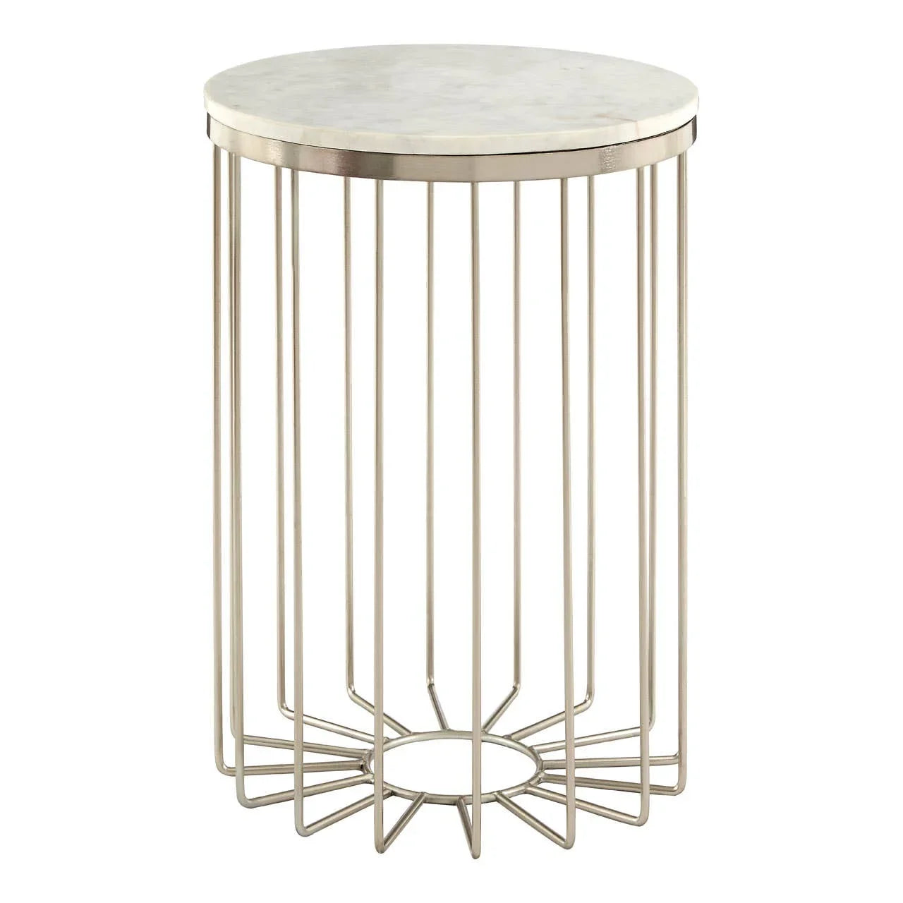 Marble Cage Iron Table