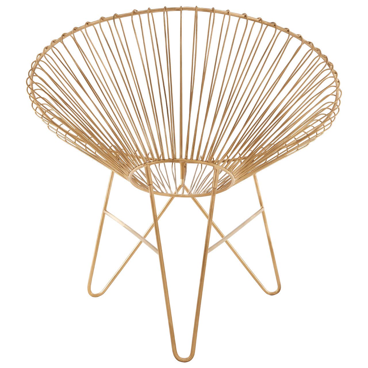 Modern Arching Metal Chair