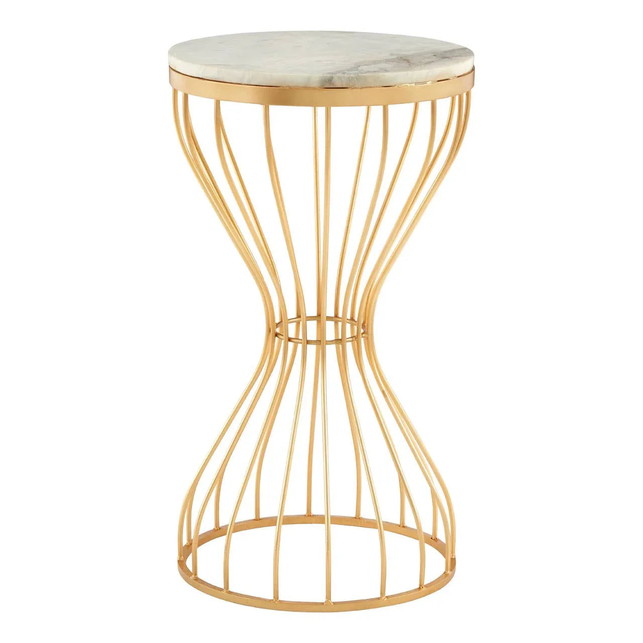 Marble Pinched Iron Table