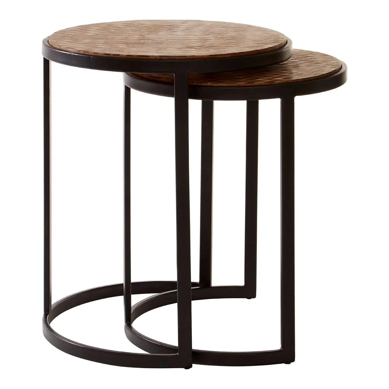 Chevron Side Tables Set