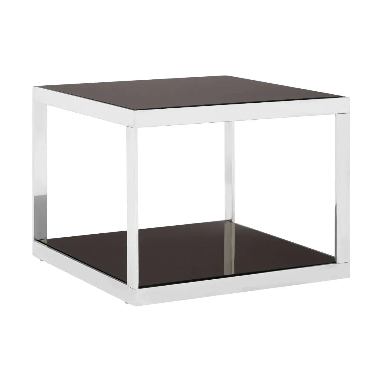Chic Silver Glass Coffee Table