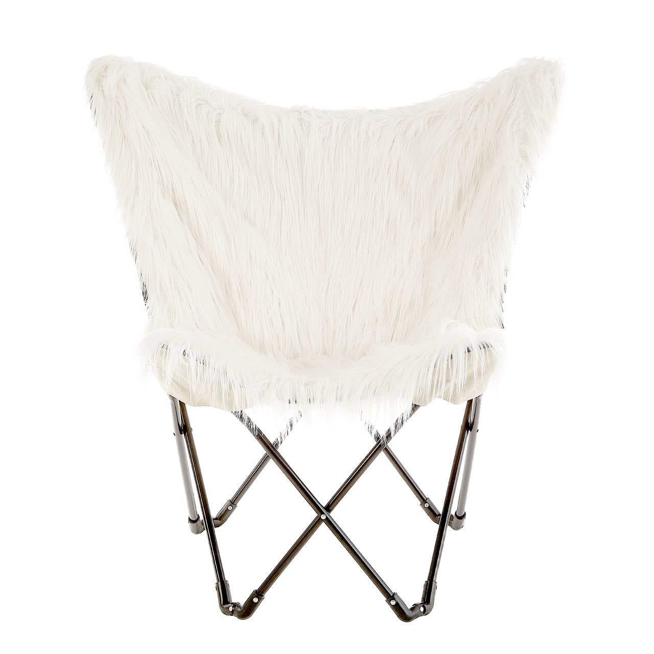 Boho Chic Fur Butterfly Chair