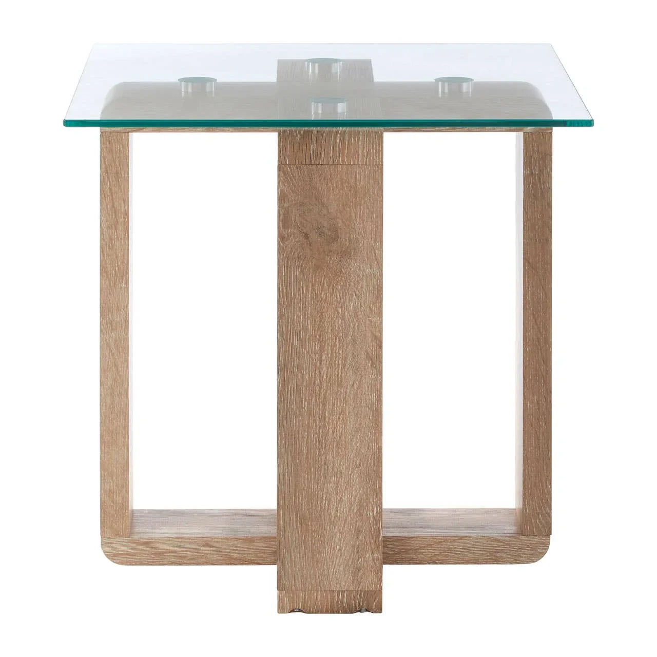 Elegant Glass Top Side Table