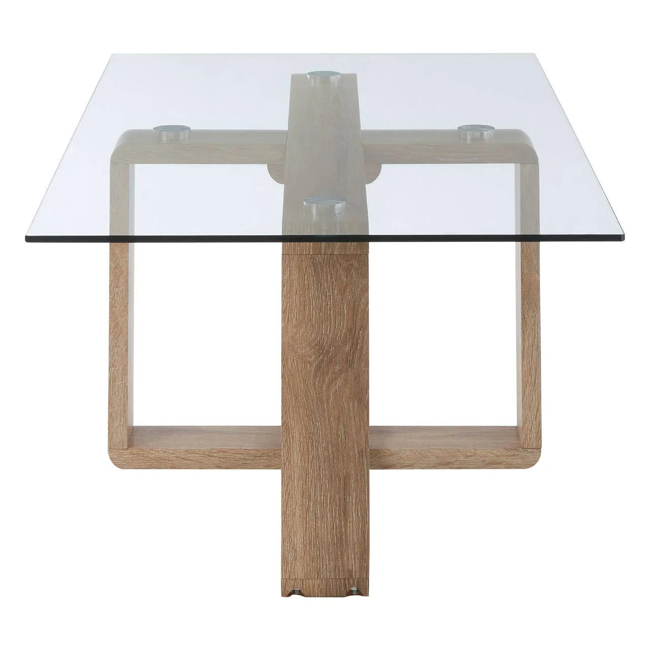 Glass & Veneer Coffee Table