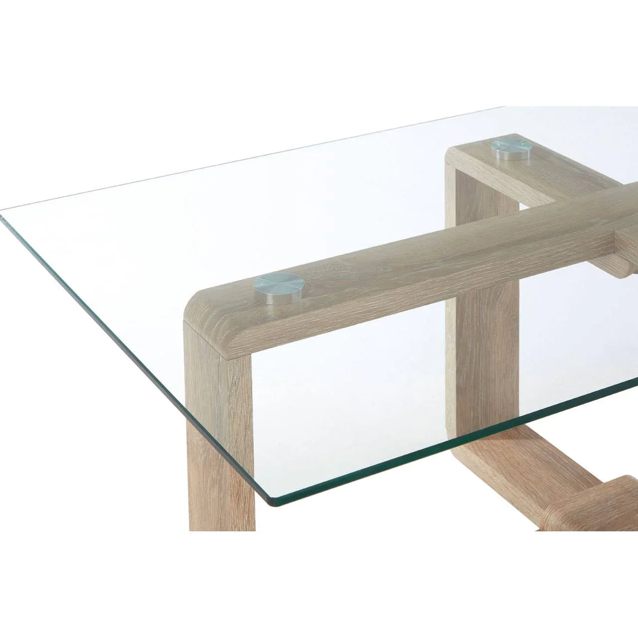 Glass & Veneer Coffee Table