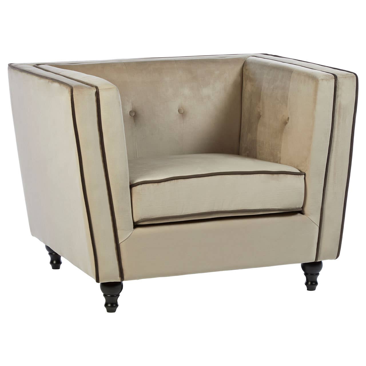 Luxe Mink Velvet Accent Chair