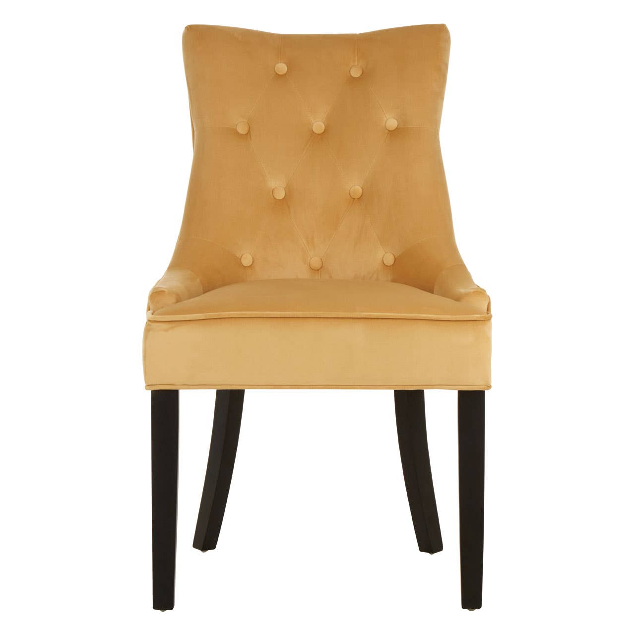 Luxe Beige Velvet Dining Chair