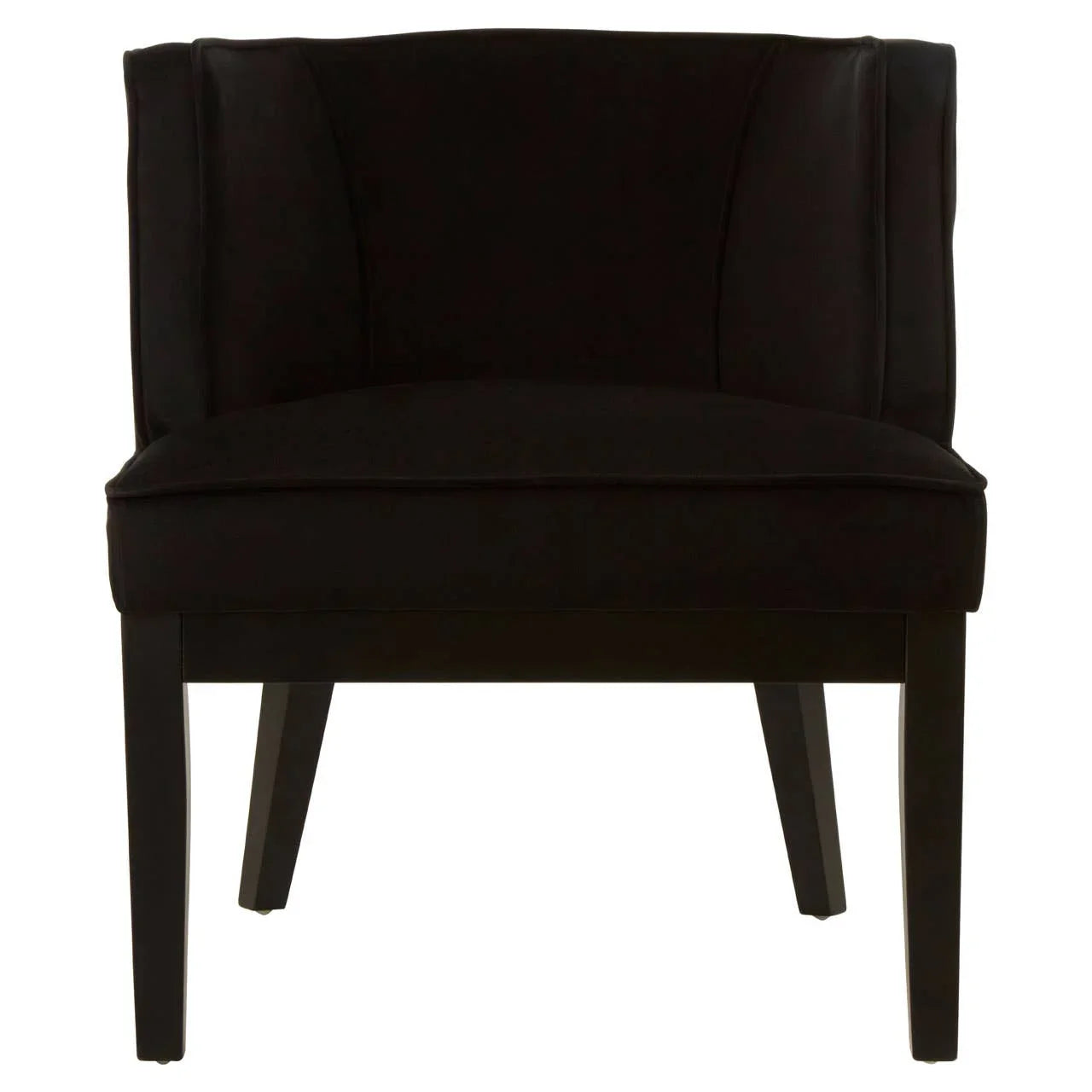 Luxe Black Velvet Lounge Chair