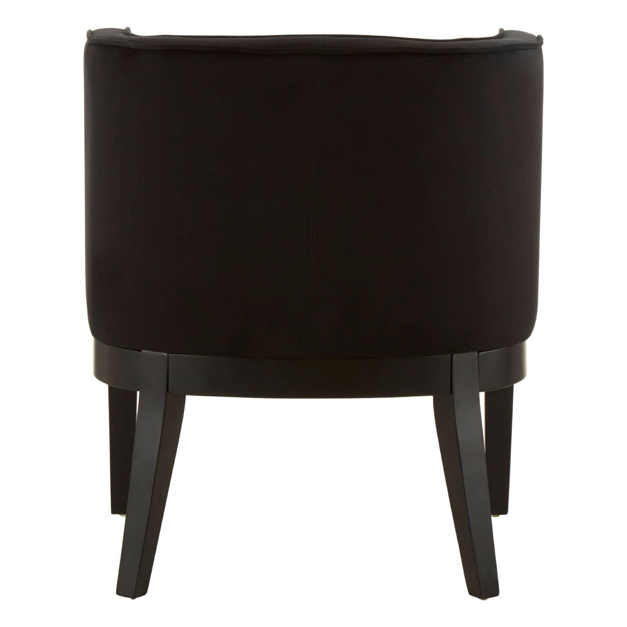 Luxe Black Velvet Lounge Chair