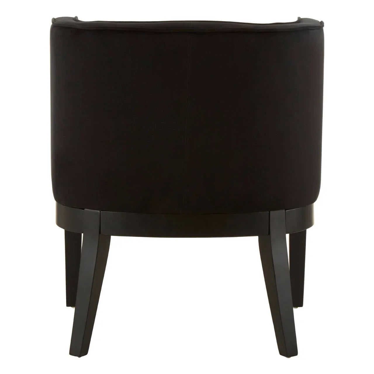 Luxe Black Velvet Lounge Chair