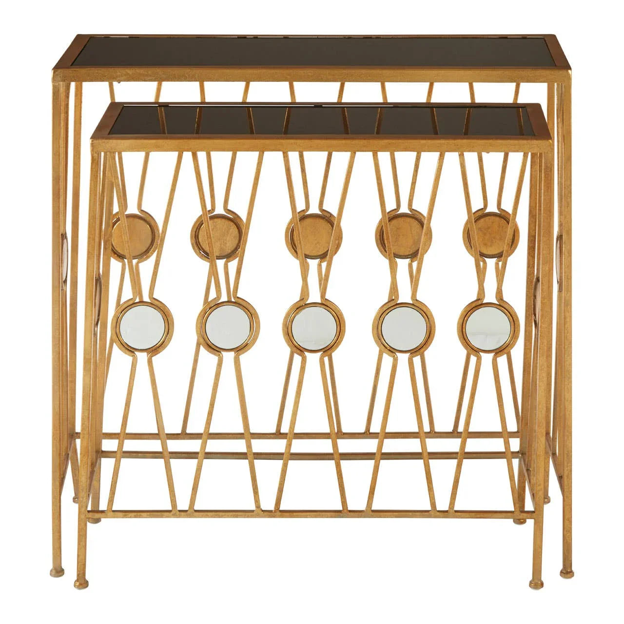 Mirrored Art Deco Console Set