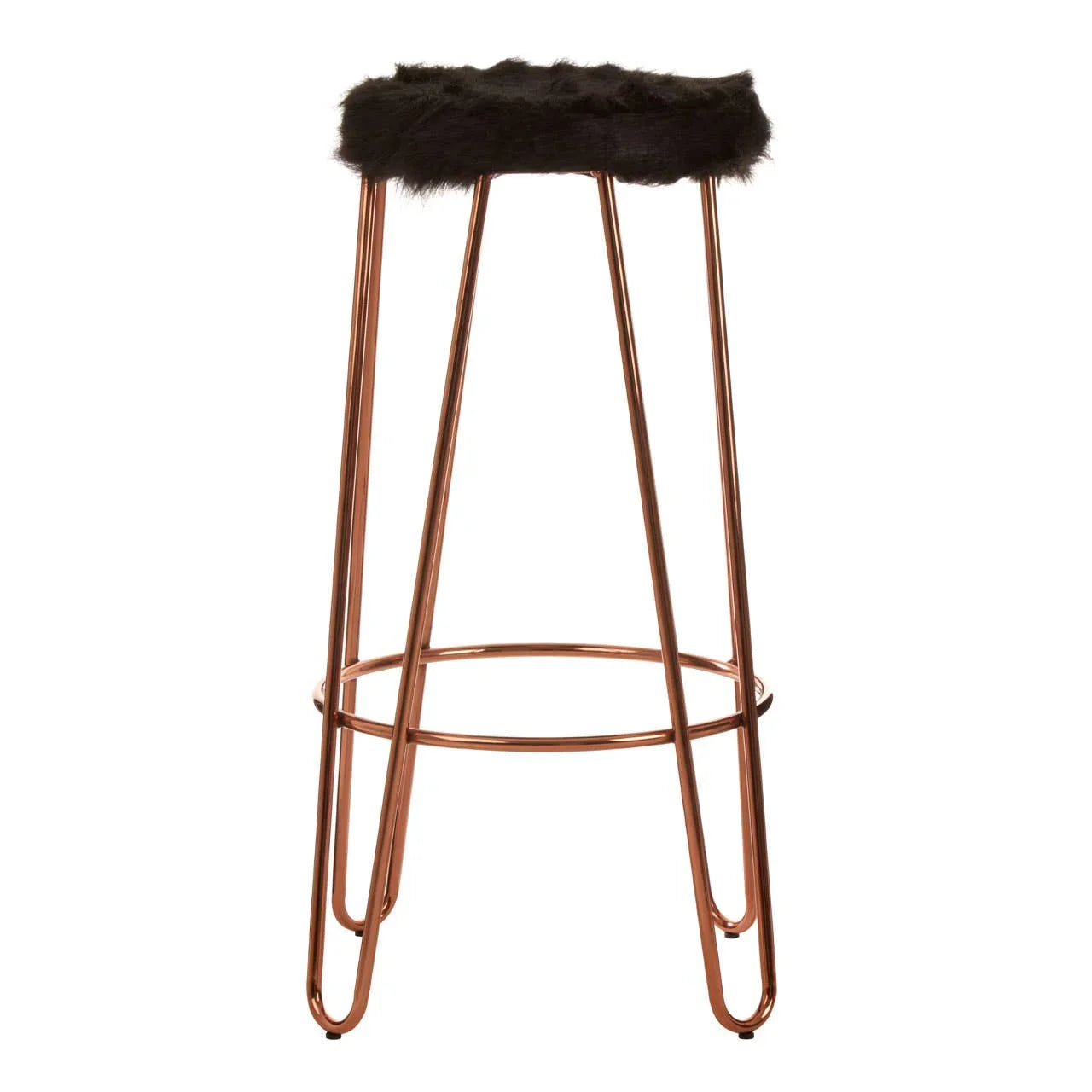 Luxe Fur Hairpin Stool