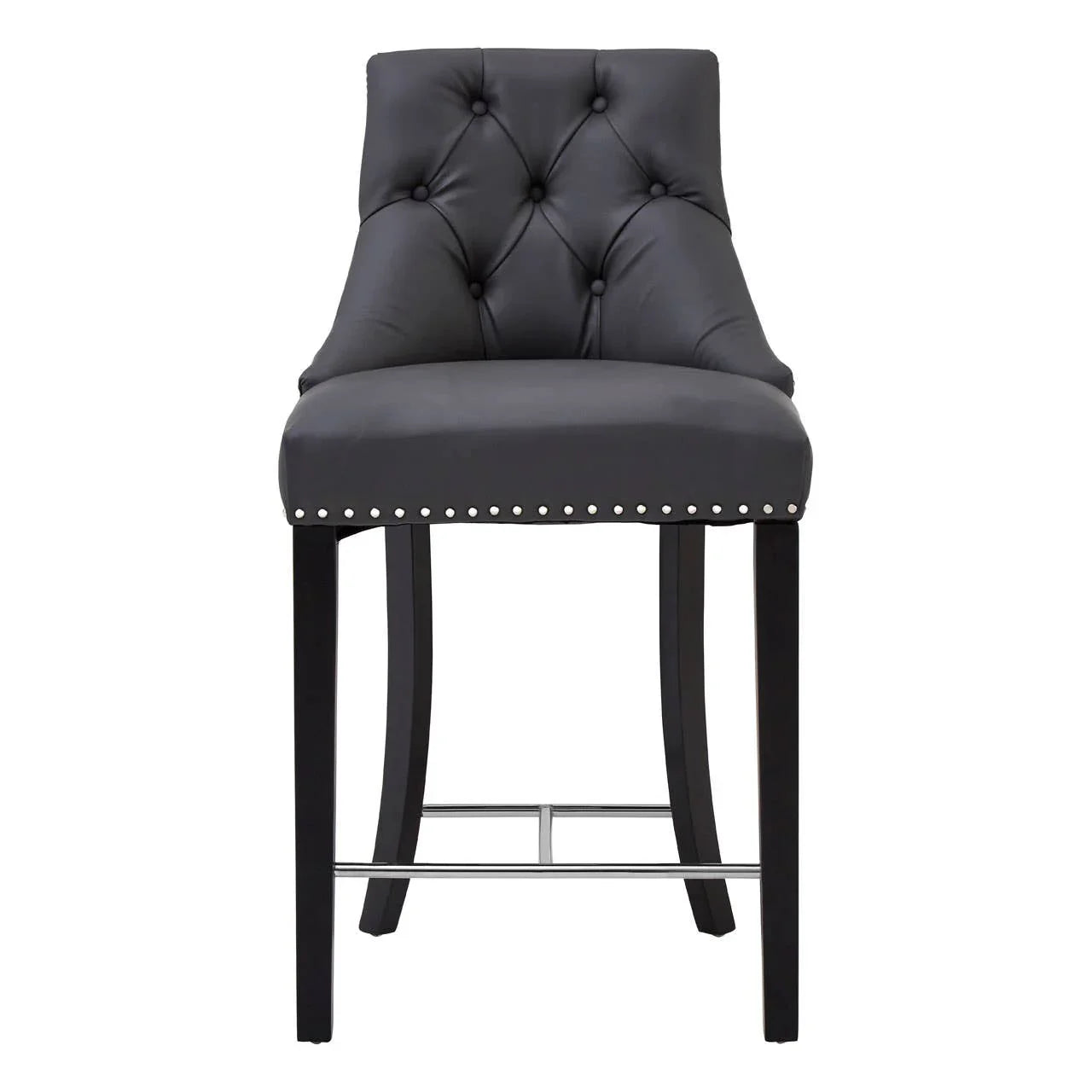 Tufted Grey Dining Chair