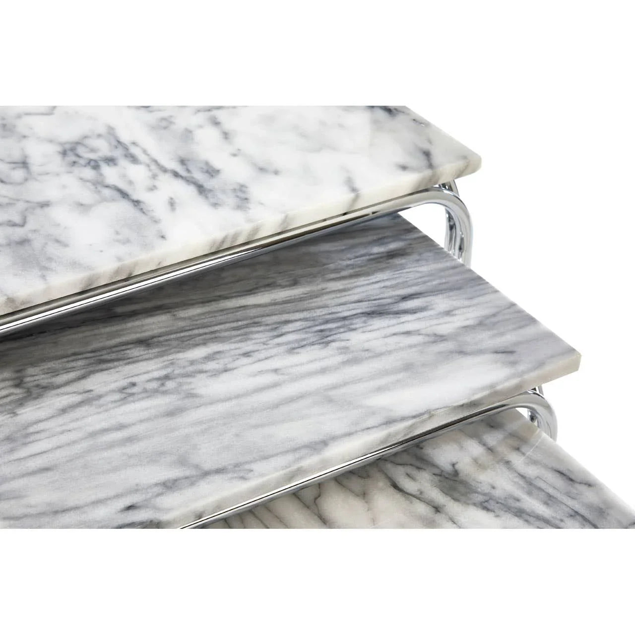 Marble Nesting Tables Set