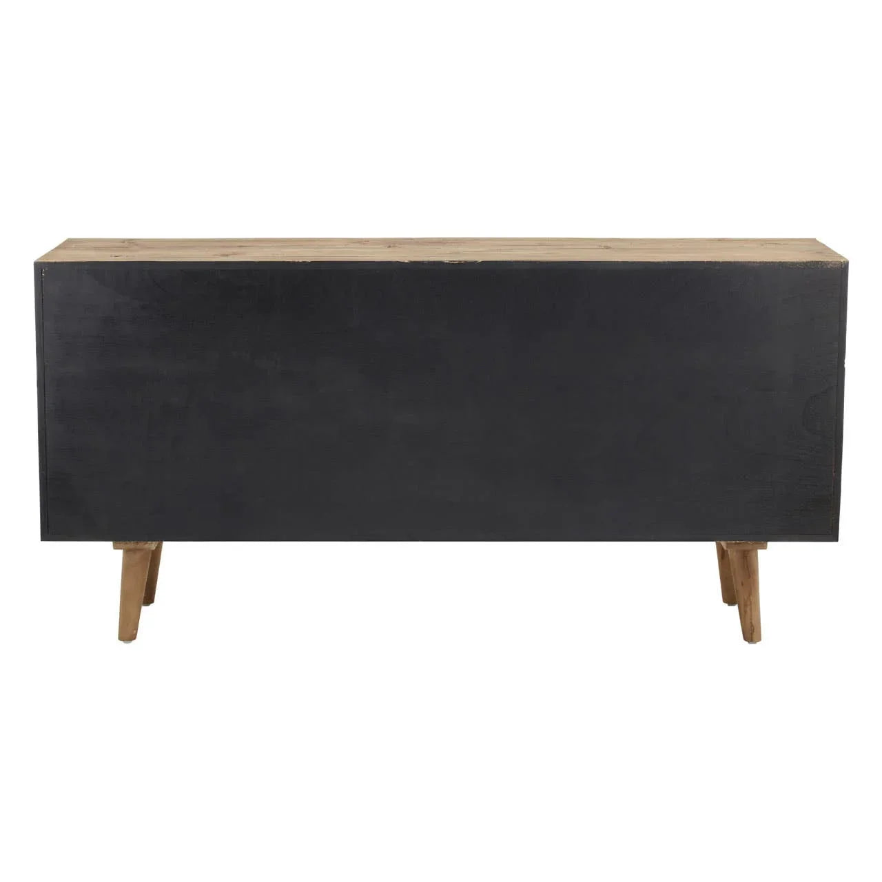 Papua White Door Sideboard with Bevelled Pattern