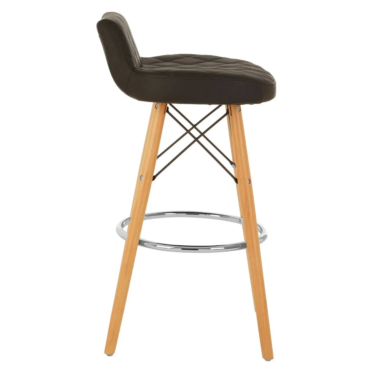 Nordic Diamond Back Bar Stool