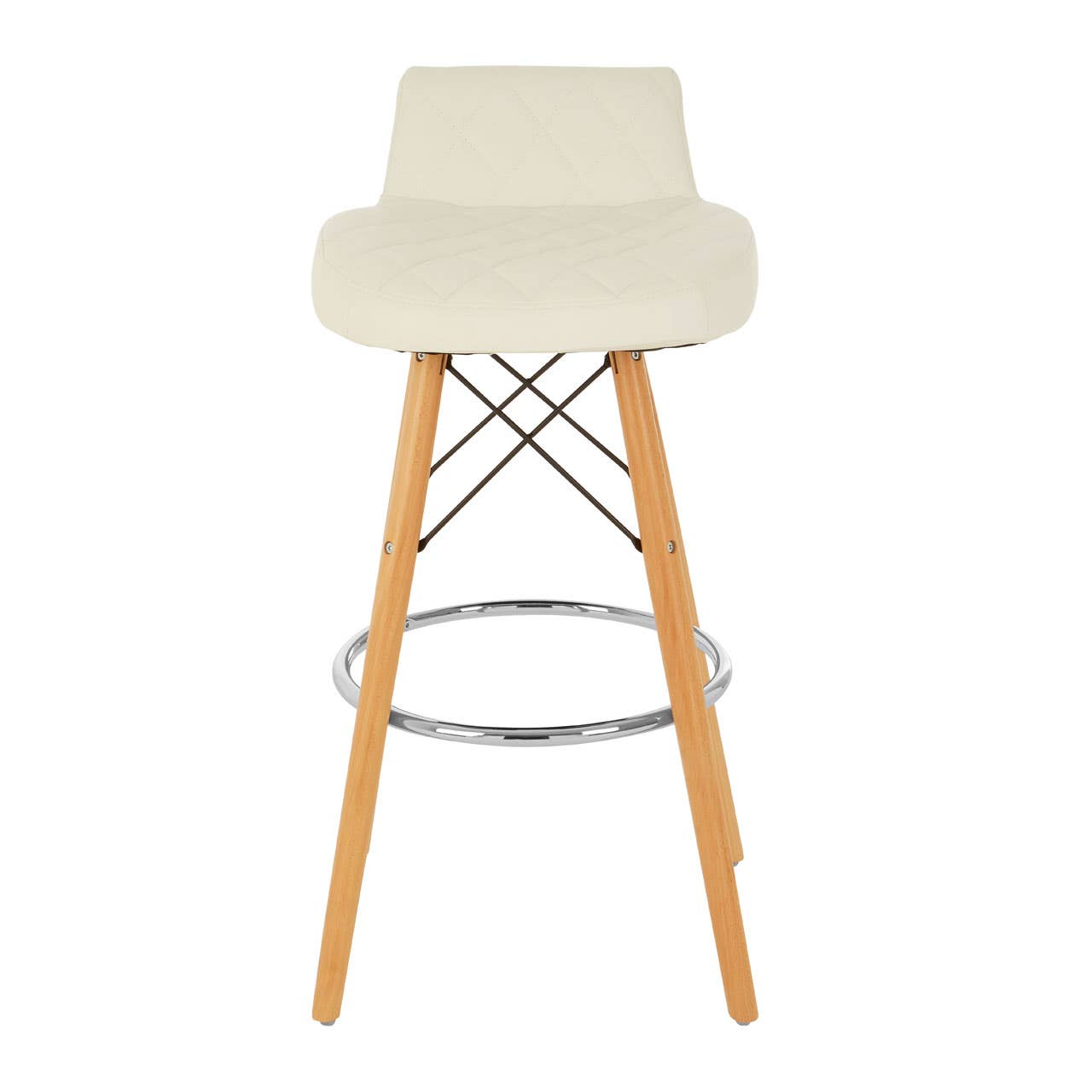 Nordic Diamond Back Bar Stool