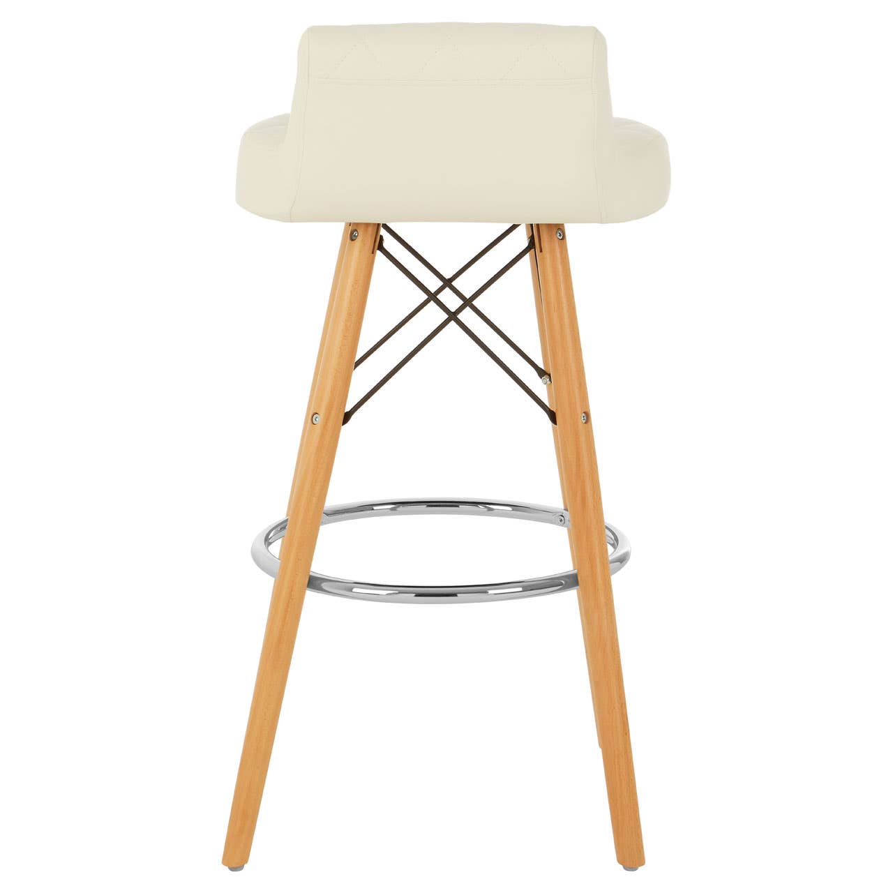 Nordic Diamond Back Bar Stool