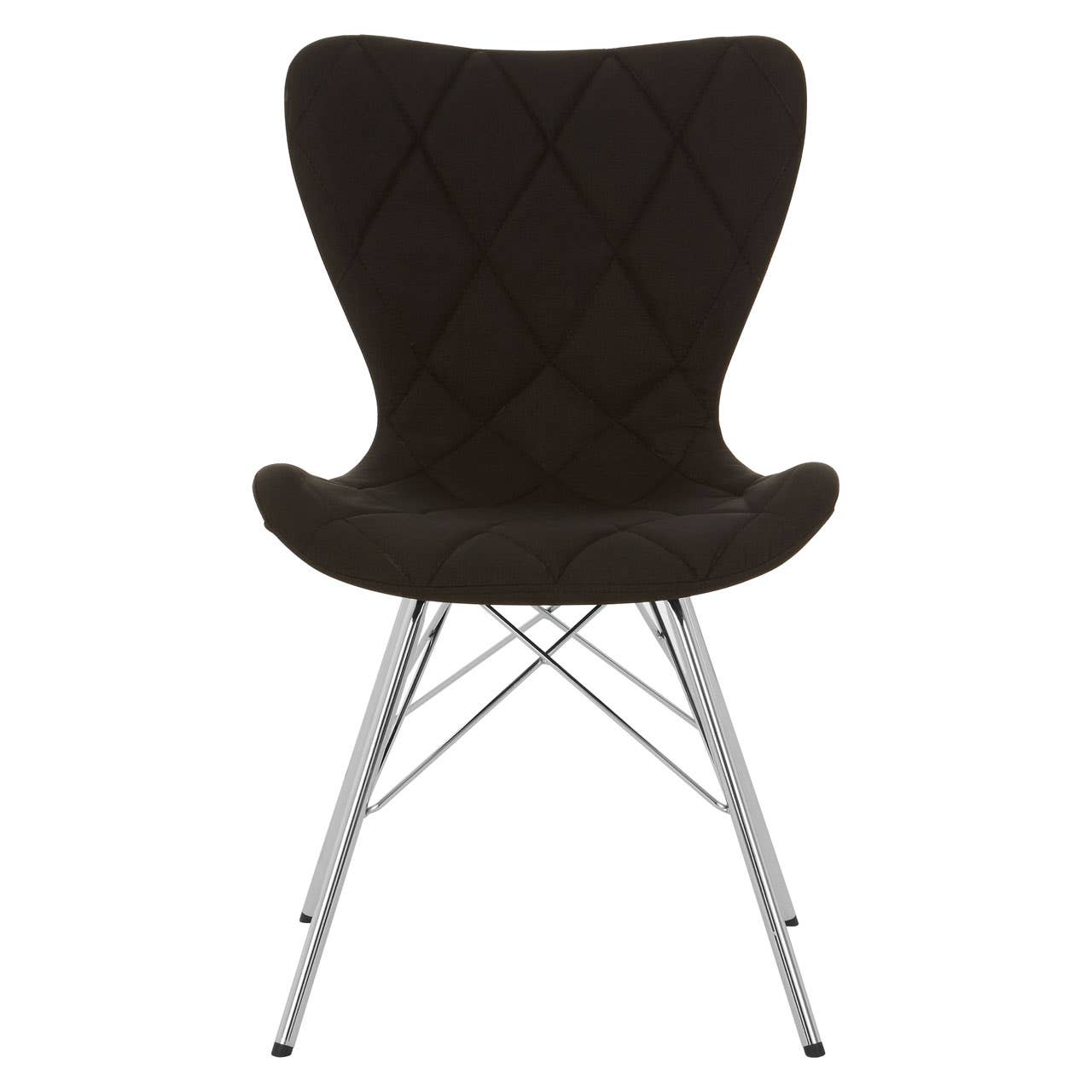 Luxe Black Quilted Dining Chair