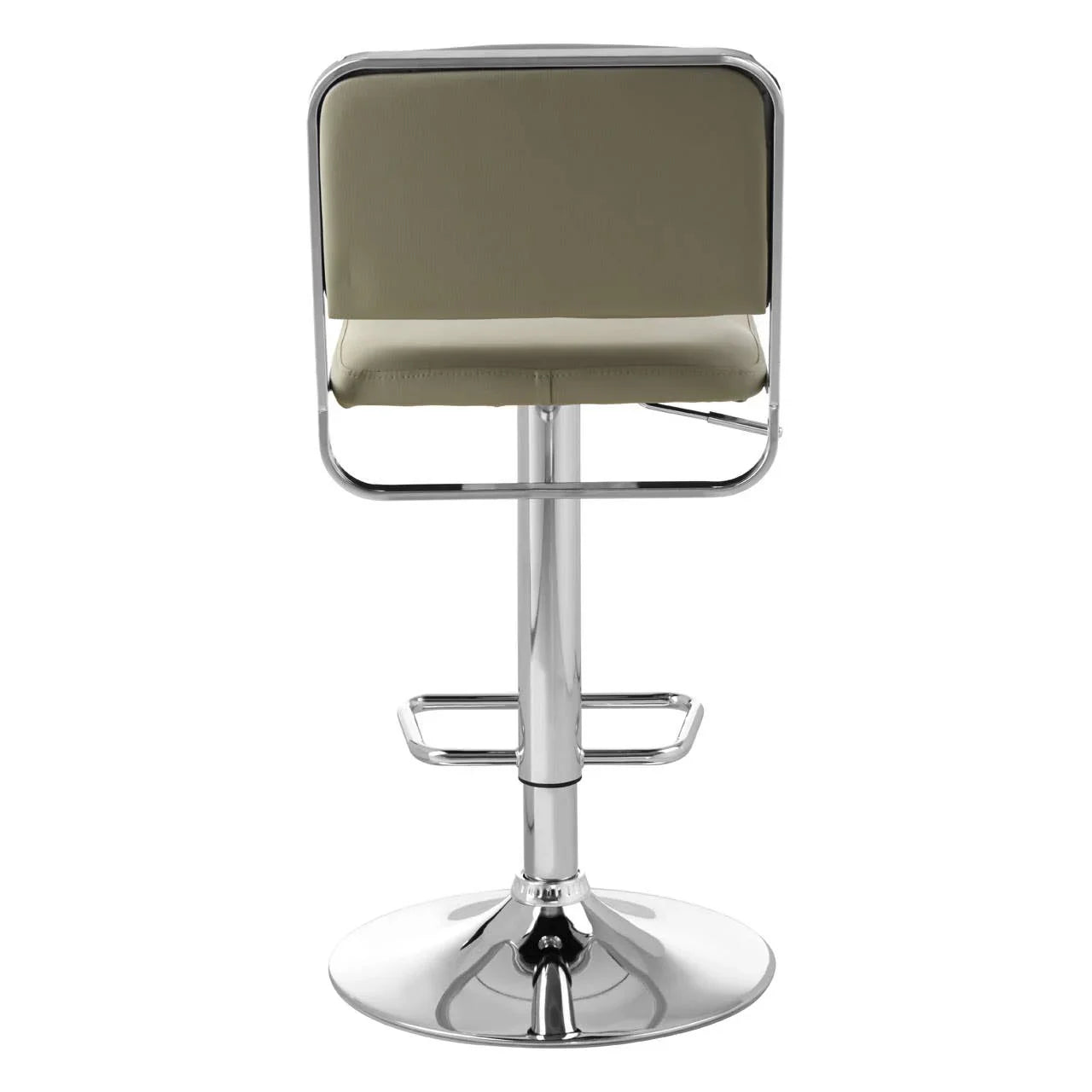Retro Chrome Grey Bar Stool